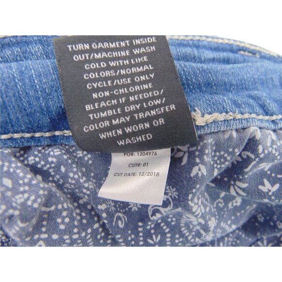 Torrid Premium Side Stripe Jegging Jeans 24 R Plus Regular Distressed Whiskering - Picture 11 of 12